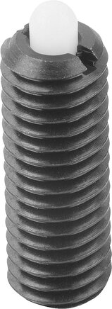 Federnde Druckstücke mit Innensechskant und Druckstift, leichte Federkraft, inch