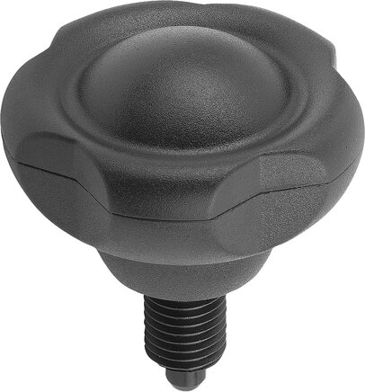 Arretierbolzen mit Fünfsterngriff, inch