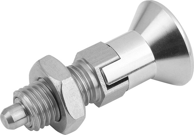 Arretierbolzen Edelstahl Form D, inch