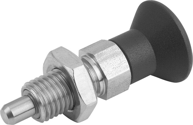 Arretierbolzen mit verlängertem Arretierstift Form B, inch