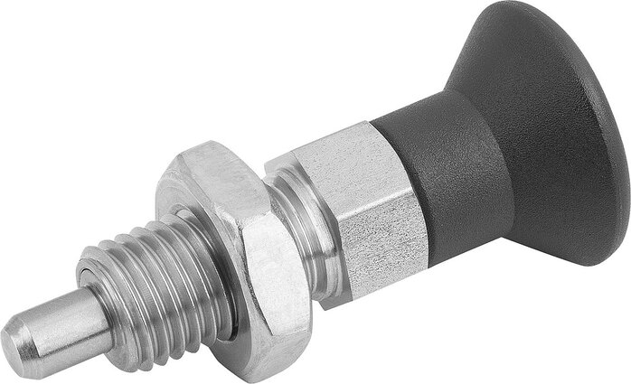 Arretierbolzen mit verlängertem Arretierstift Form B, inch