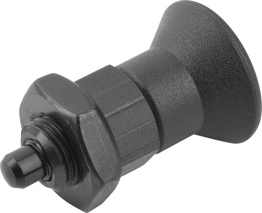 Arretierbolzen, kurze Ausführung Form B, inch