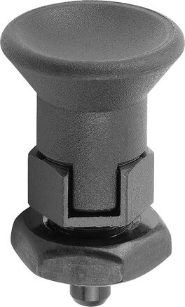 Arretierbolzen, kurze Ausführung Form D, inch