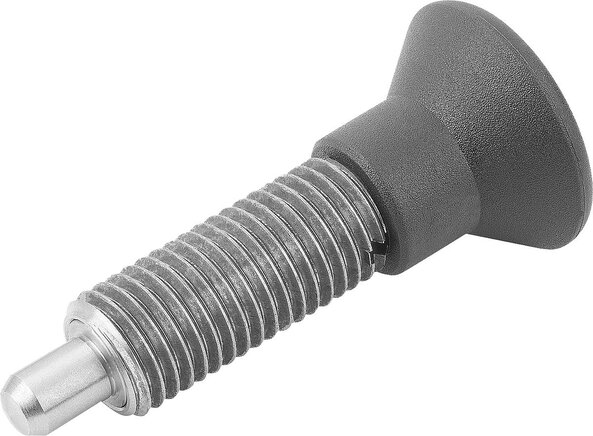 Arretierbolzen ohne Bund mit verlängertem Arretierstift Form G, inch