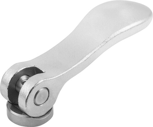 Exzenterhebel Edelstahl mit Innengewinde, Druckscheibe Edelstahl, inch