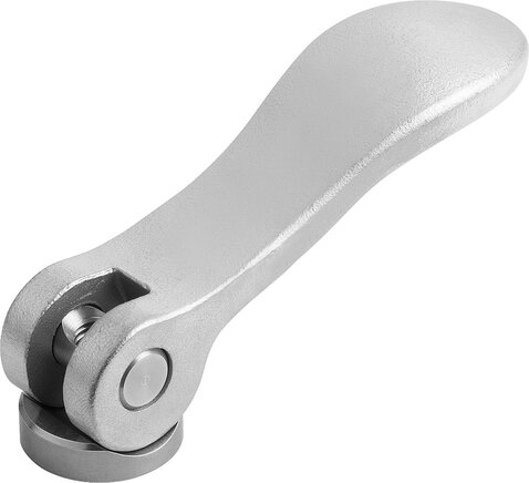 Exzenterhebel Edelstahl mit Innengewinde, Druckscheibe Edelstahl, inch