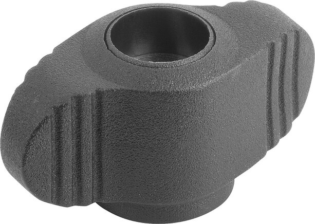 Flügelgriffe Miniwing mit durchgehendem Innengewinde, inch