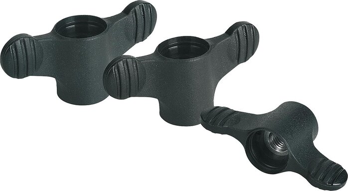 Flügelgriffe mit durchgehendem Innengewinde, inch