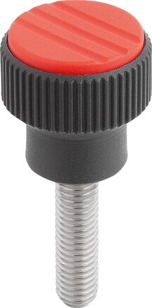 Rändelknöpfe mit Außengewinde, inch