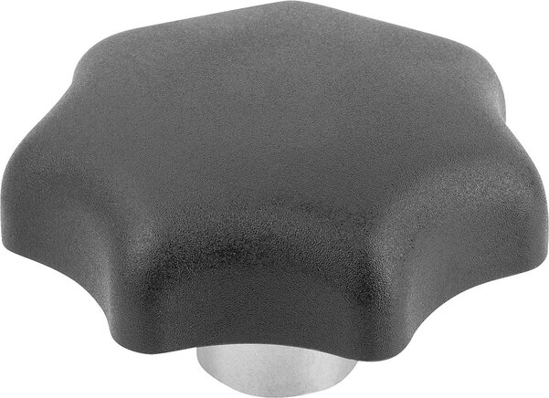 Sterngriffe, Form H, mit vorstehender Stahlbuchse mit Sackloch, inch