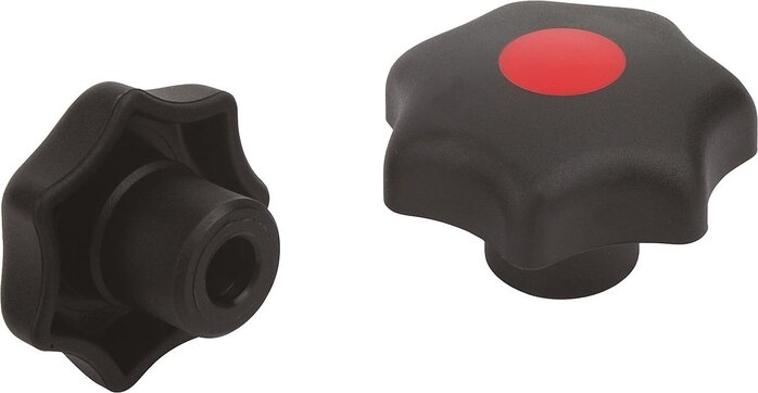 Sterngriffe ähnlich DIN 6336, ohne Buchse mit Passbohrung, Form G, inch