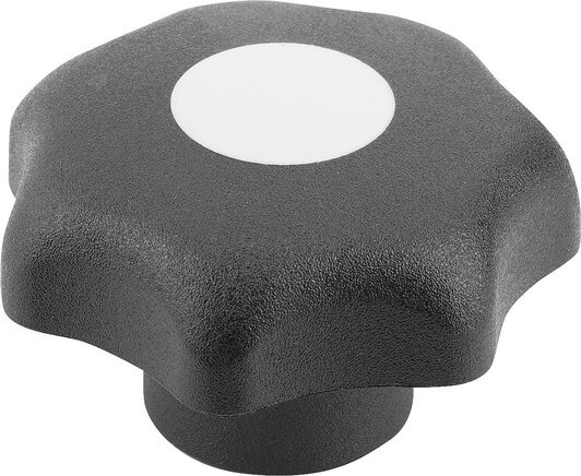 Sterngriffe ähnlich DIN 6336, Innengewinde mit Deckel, Form K, inch