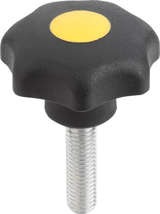 Sterngriffe ähnlich DIN 6336, Außengewinde, Form L, inch