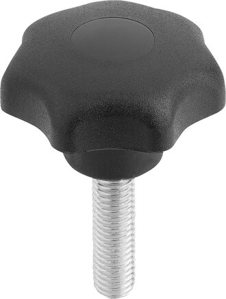 Sterngriffe ähnlich DIN 6336, Außengewinde, Form L, inch