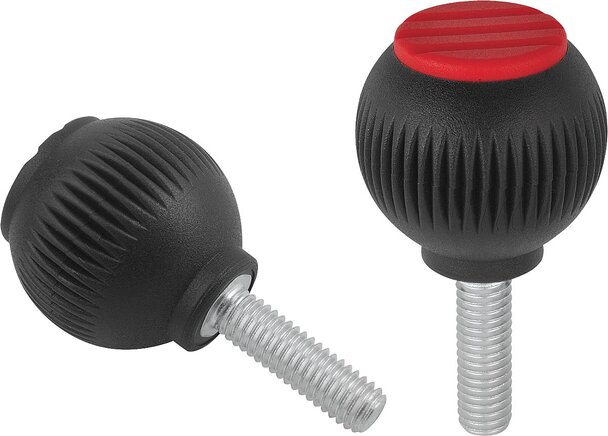 Griffkugeln mit Außengewinde, inch