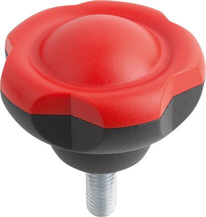 Fünfsterngriffe mit Außengewinde, inch