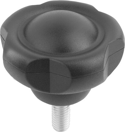 Fünfsterngriffe mit Außengewinde, inch