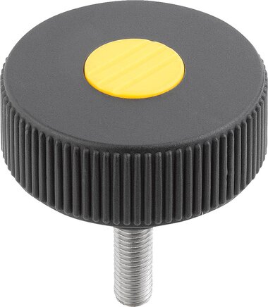 Rändelräder Form L, mit Außengewinde, inch