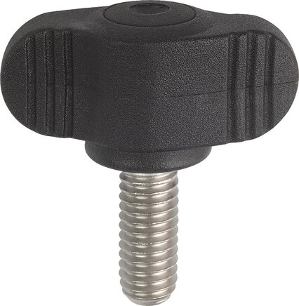 Flügelgriffe Miniwing mit Außengewinde, inch