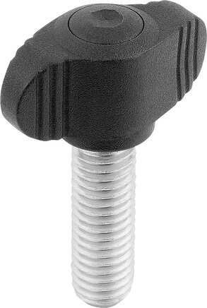 Flügelgriffe Miniwing mit Außengewinde, inch