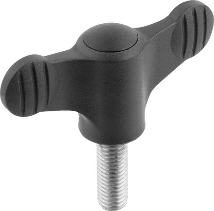 Flügelgriffe mit Außengewinde, inch