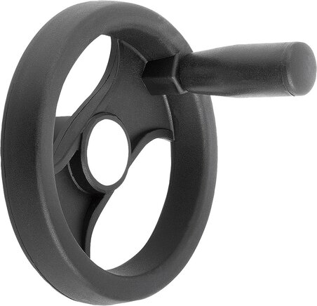 2-Speichenhandräder aus Kunststoff, mit drehbarem Griff, inch