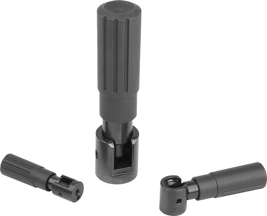 Zylindergriffe Kunststoff umlegbar, inch