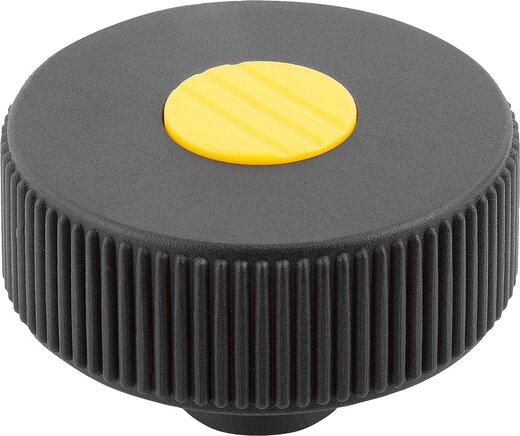 Rändelräder mit Griff, Form H, ohne Querbohrung, inch