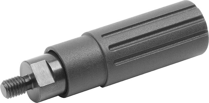 Zylindergriffe Kunststoff drehbar mit Außengewinde, inch