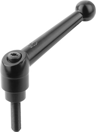 Klemmhebel mit Außengewinde, Stahl, inch