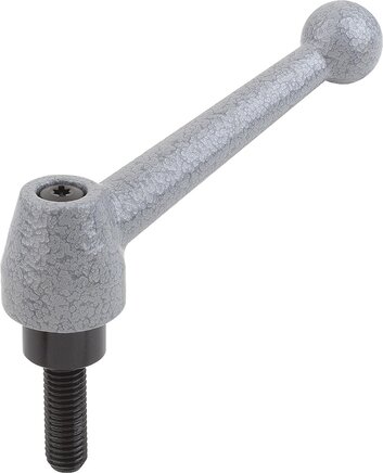 Klemmhebel Stahl mit Außengewinde, inch