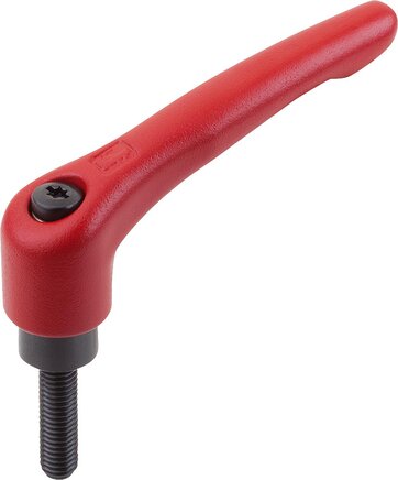 Klemmhebel Stahl mit Außengewinde, inch