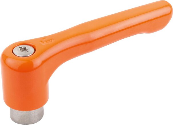 Klemmhebel, flach mit Innengewinde, Stahlteile aus Edelstahl, inch