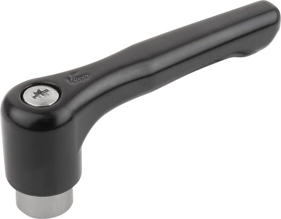 Klemmhebel, flach mit Innengewinde, Stahlteile aus Edelstahl, inch