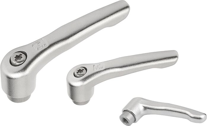 Klemmhebel Edelstahl mit Innengewinde, inch