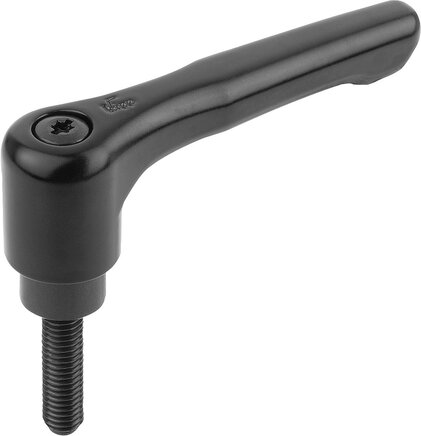 Klemmhebel, flach mit Außengewinde, inch