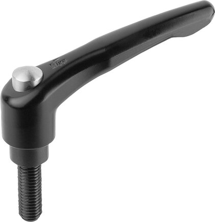 Klemmhebel mit Schutzkappe mit Außengewinde, inch