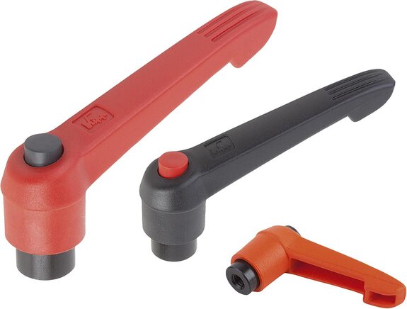 Klemmhebel mit Druckknopf mit Innengewinde, inch