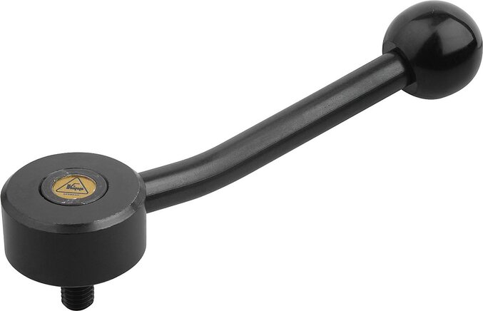 Spannhebel flach mit Außengewinde, 15 Grad, inch