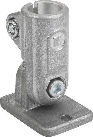 Rohrverbinder Gelenkfuß Aluminium, inch