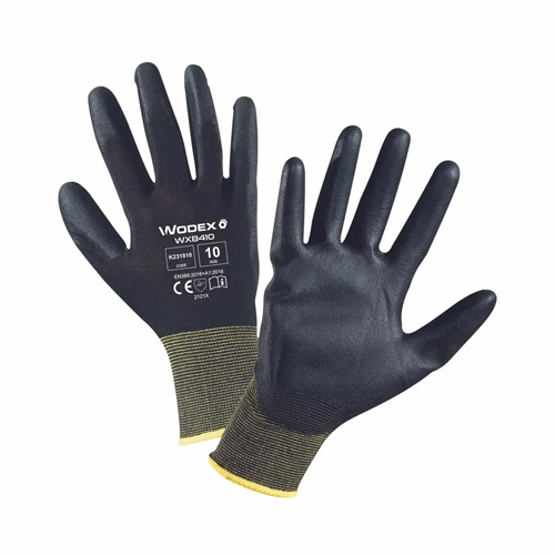Luvas de poliéster revestidas a poliuretano WODEX