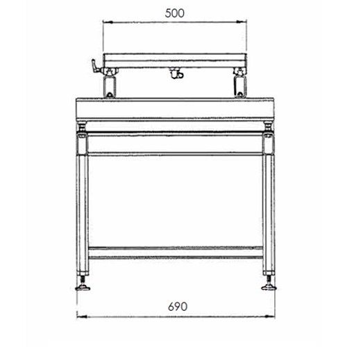 Mesa p/ Moldes com Placas Lisas p/ Suportes Magnéticos - 1,5 a 3T