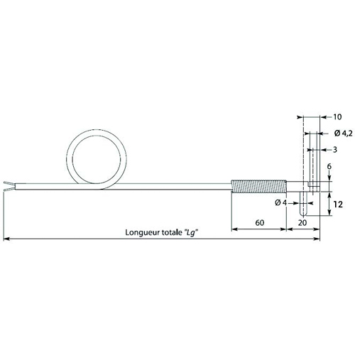 Termopar - Tipo Pino