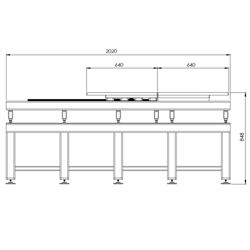 Mesa p/ Moldes com Suportes Magnéticos 6 Toneladas