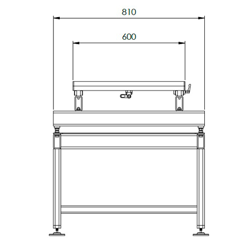 Mesa p/ Moldes com Suportes Mecânicos 6 Toneladas