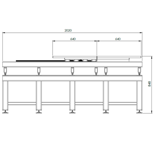 Mesa p/ Moldes com Suportes Forjados 6 Toneladas