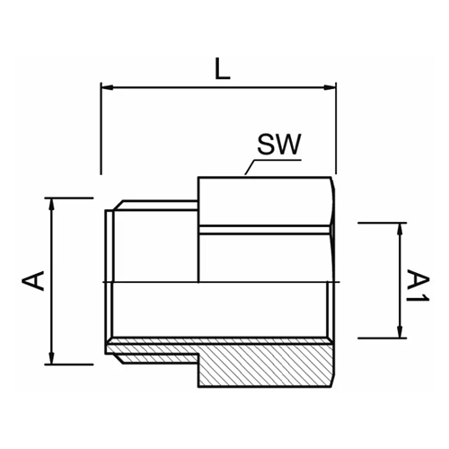 Redutor Extensivo Macho/Fêmea