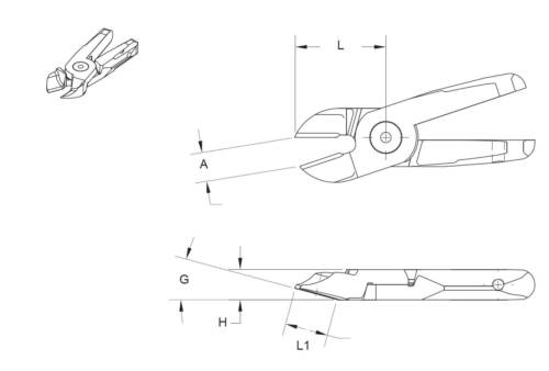 Alicate Standard Ângulo de 15 Graus