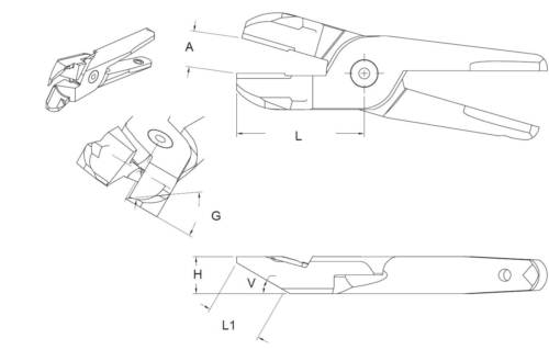 Alicate Profundo Ângulo 40/30 Graus