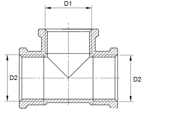 Conector T -  AISI 316